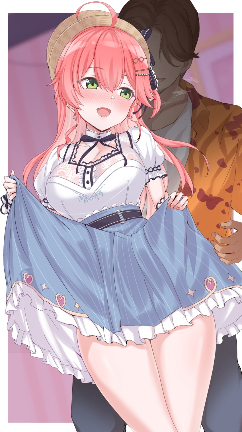 sakura miko (hololive) drawn by mp150_plus