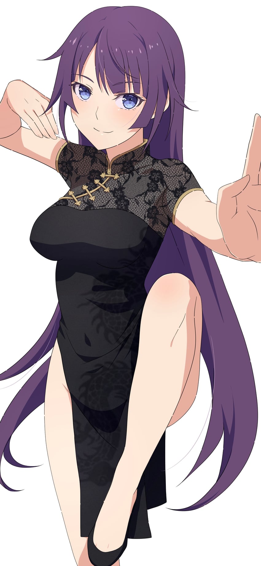 senjougahara hitagi (monogatari) drawn by na-suke