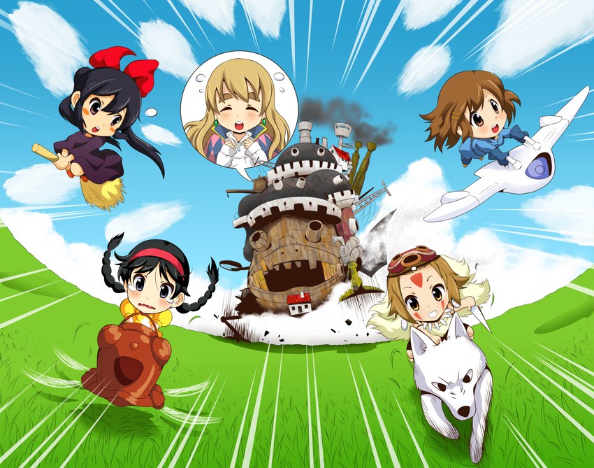 akiyama mio, nakano azusa, hirasawa yui, tainaka ritsu, kotobuki tsumugi, and 5 more (k-on! and 5 more) drawn by kawamura_river