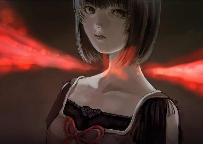 amakura mayu (fatal frame and 1 more) drawn by gauss_<bokashi