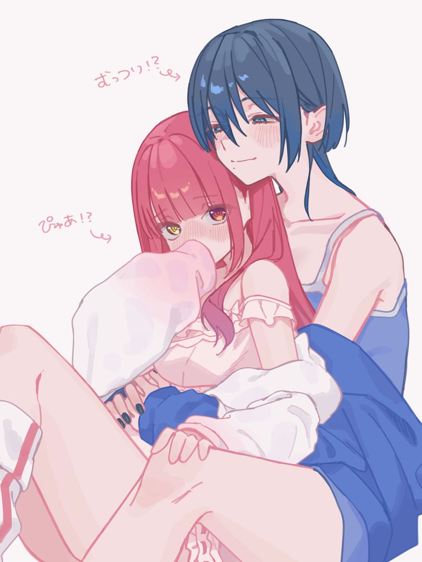 houshou marine and hiodoshi ao (hololive and 1 more) drawn by yuri_yutaka