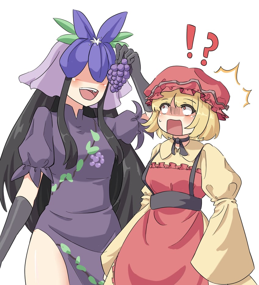 aki minoriko and yomotsu hisami (touhou) drawn by praeto