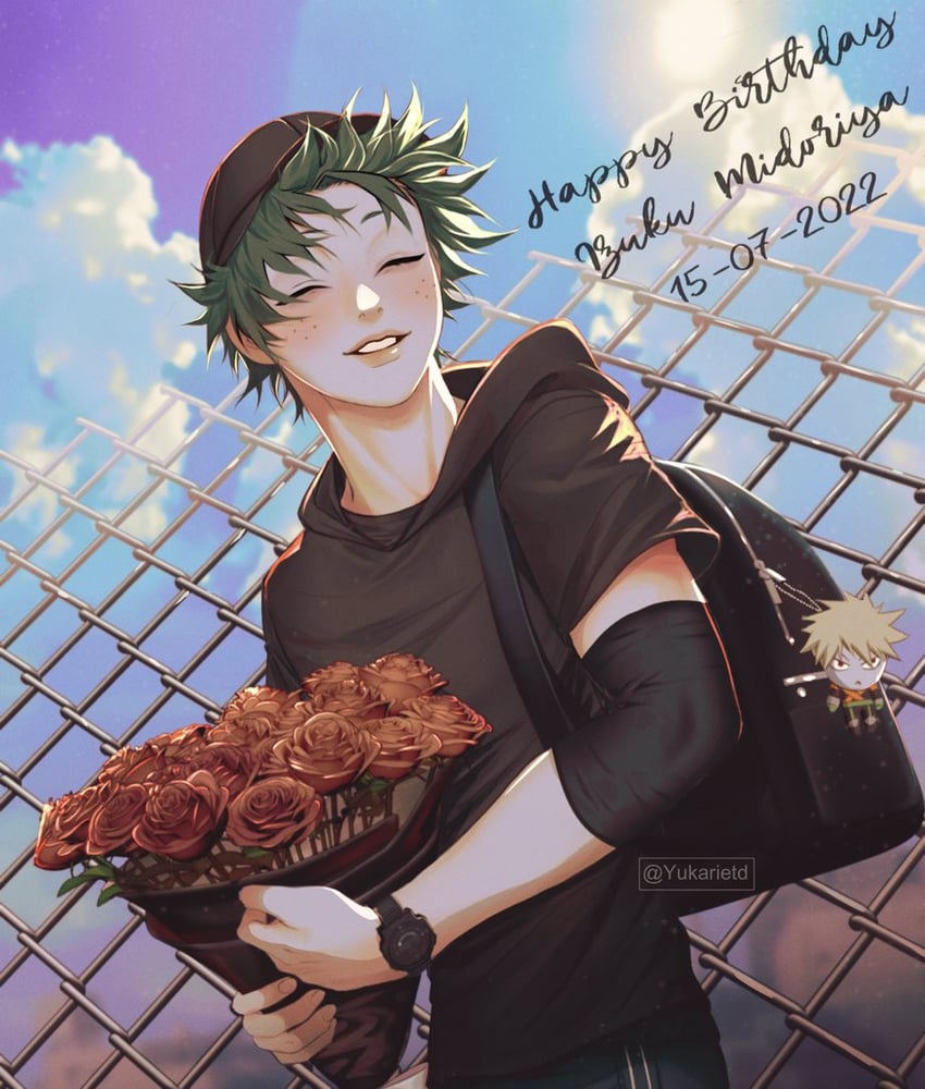 midoriya izuku and bakugou katsuki (boku no hero academia) drawn by yukarietd