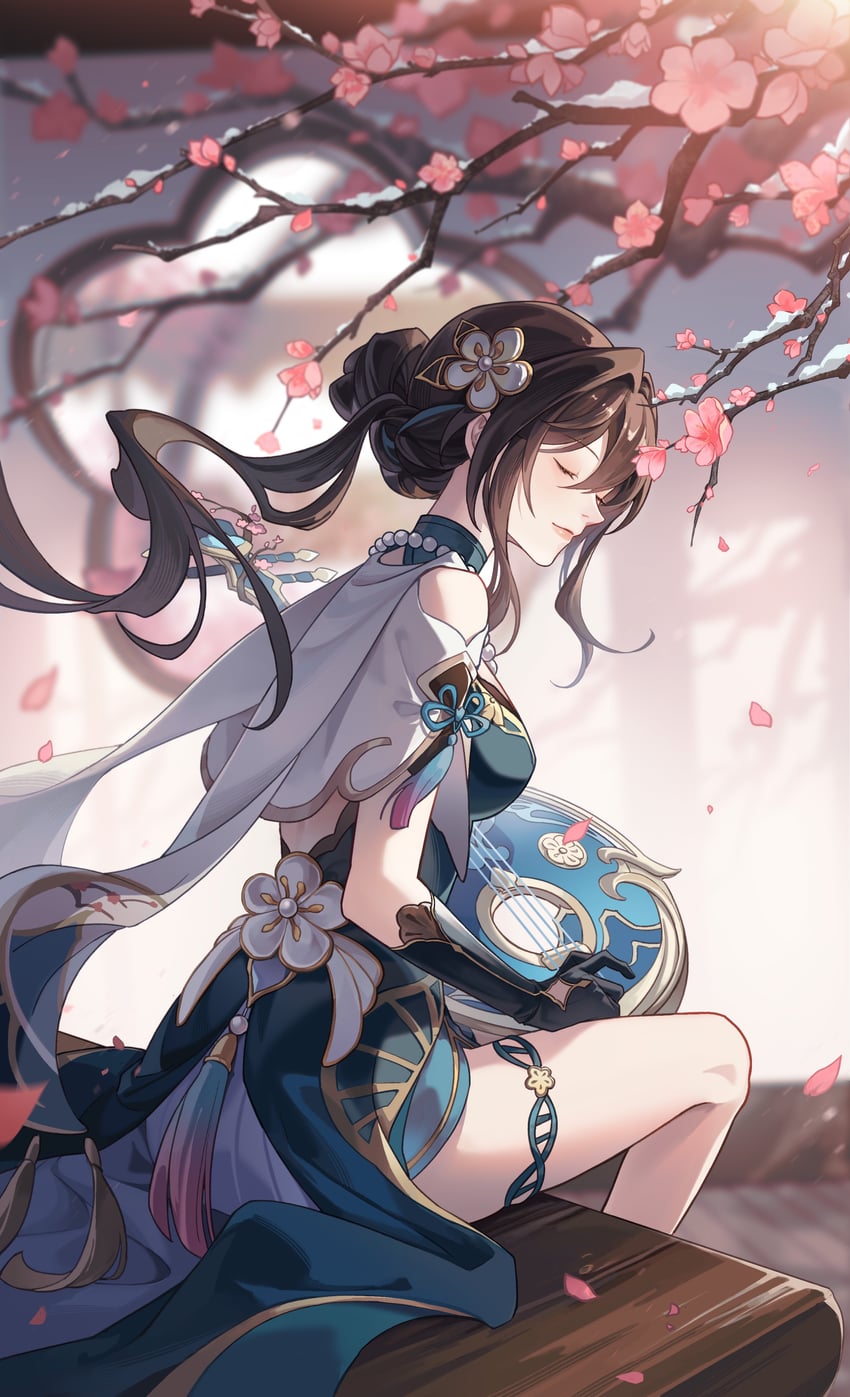 ruan mei (honkai and 1 more) drawn by kano_sakiko