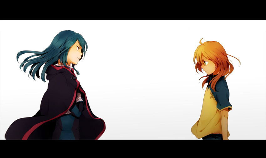 kazemaru ichirouta and miyasaka ryou (inazuma eleven) drawn by tomo_(sjim)