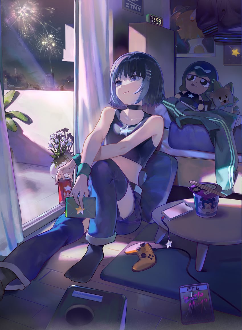 nira-chan and uniguri (zutto mayonaka de ii no ni and 1 more) drawn by aqua171