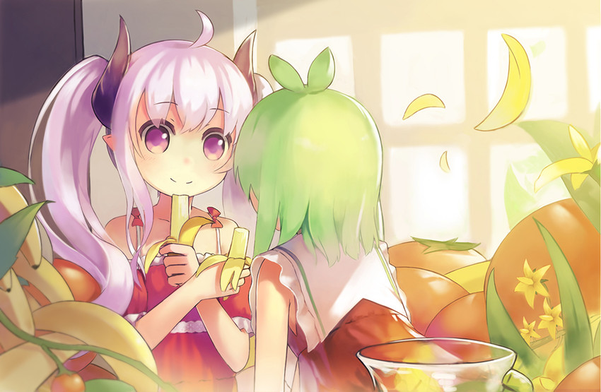 mofetousu furuna and pomo (original) drawn by lino-lin