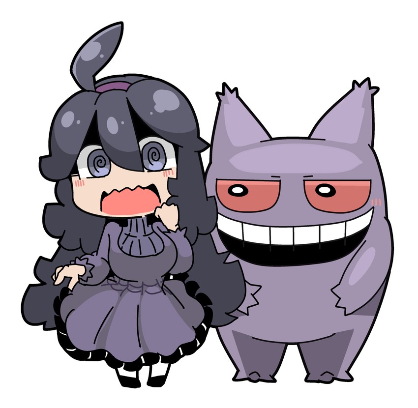 hex maniac and gengar (pokemon and 1 more) drawn by tazonotanbo