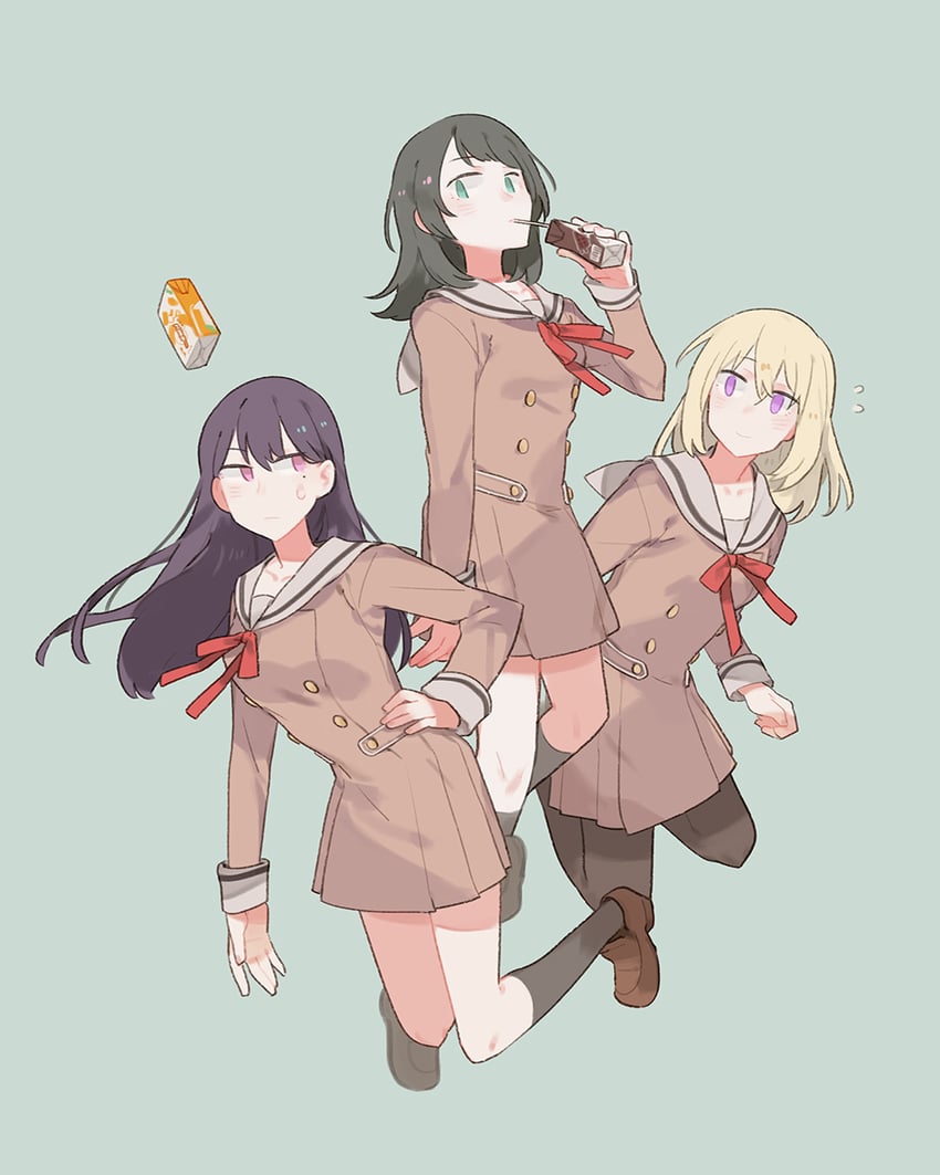 shiina taki, yahata umiri, and misumi uika (bang dream! and 1 more) drawn by glider_(guraida)