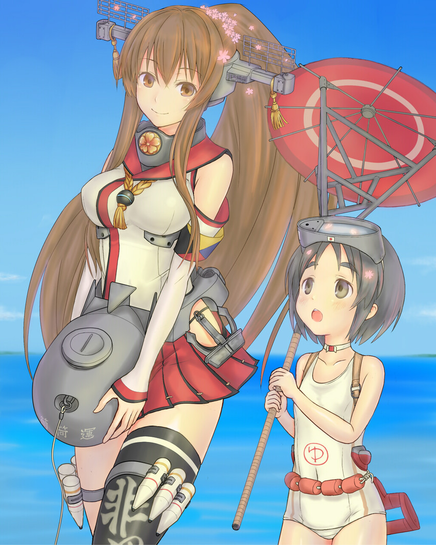 yamato and maru-yu (kantai collection) drawn by em_s
