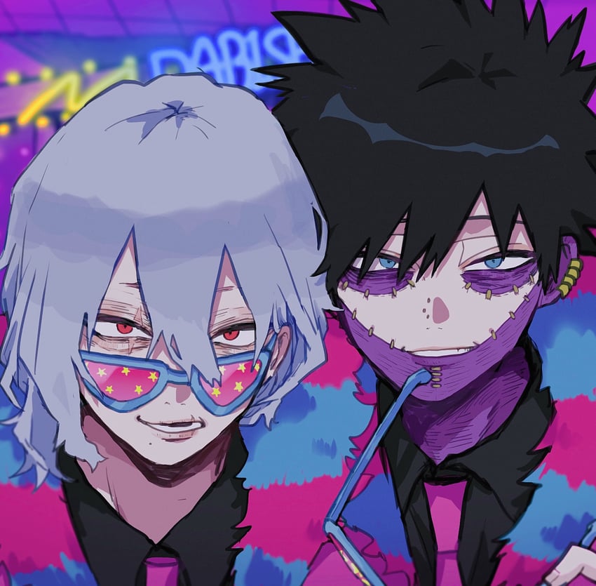 dabi and shigaraki tomura (boku no hero academia) drawn by ametaro_(ixxxzu)
