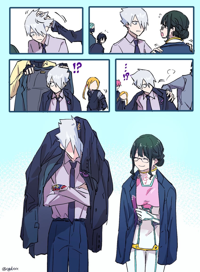 anosillus ii, anti, gauma, samurai calibur, borr, and 2 more (gridman universe) drawn by himagosan