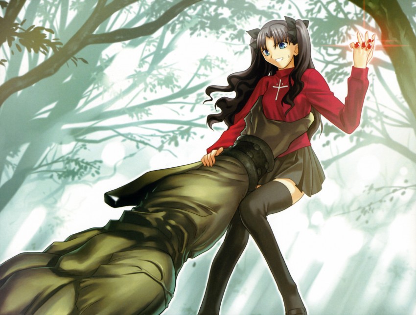 tohsaka rin and heracles (fate and 1 more) drawn by takeuchi_takashi