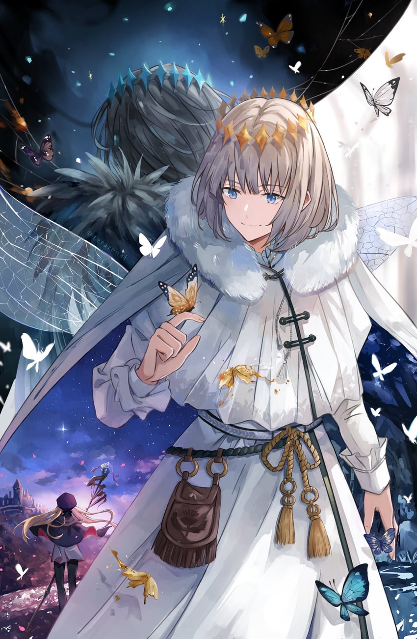 artoria pendragon, artoria caster, and oberon (fate and 1 more) drawn by terarenai