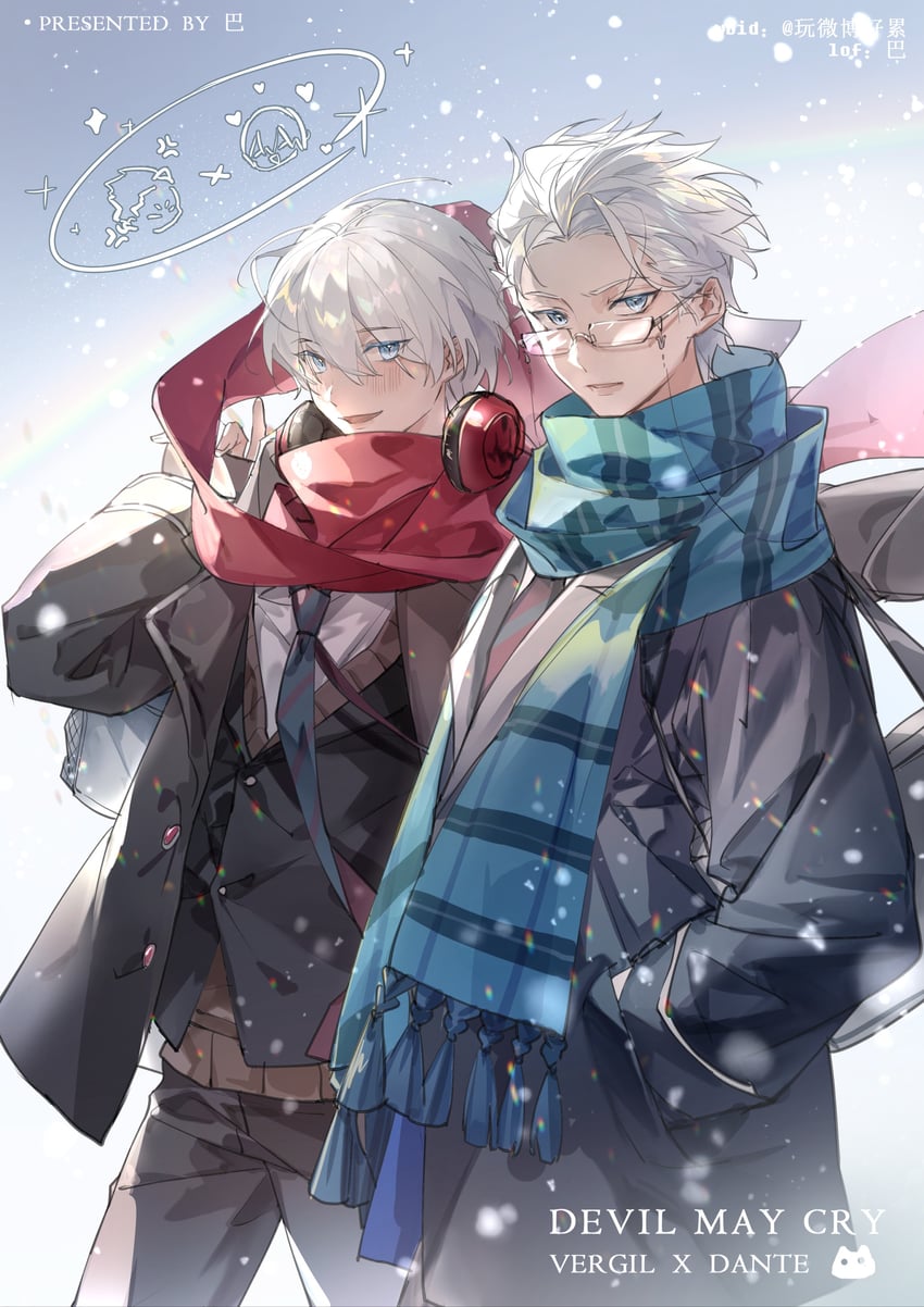 dante and vergil (devil may cry and 1 more) drawn by e_(h798602056)