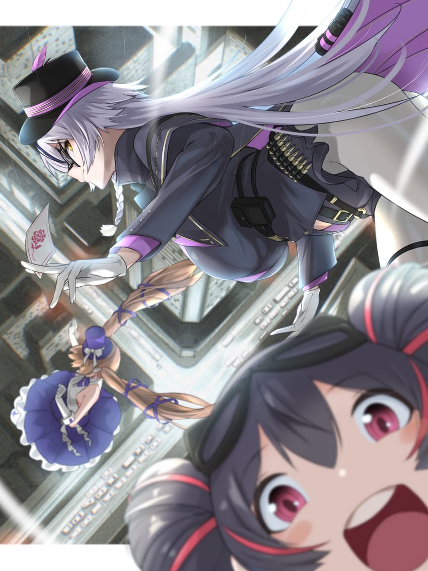 quency, miranda, and phantom (goddess of victory: nikke) drawn by fune_(fune83ojj)