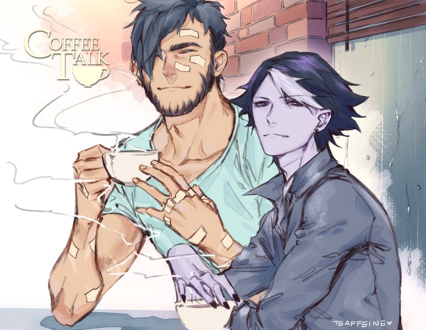 gala and hyde (coffee talk) drawn by teaffeine