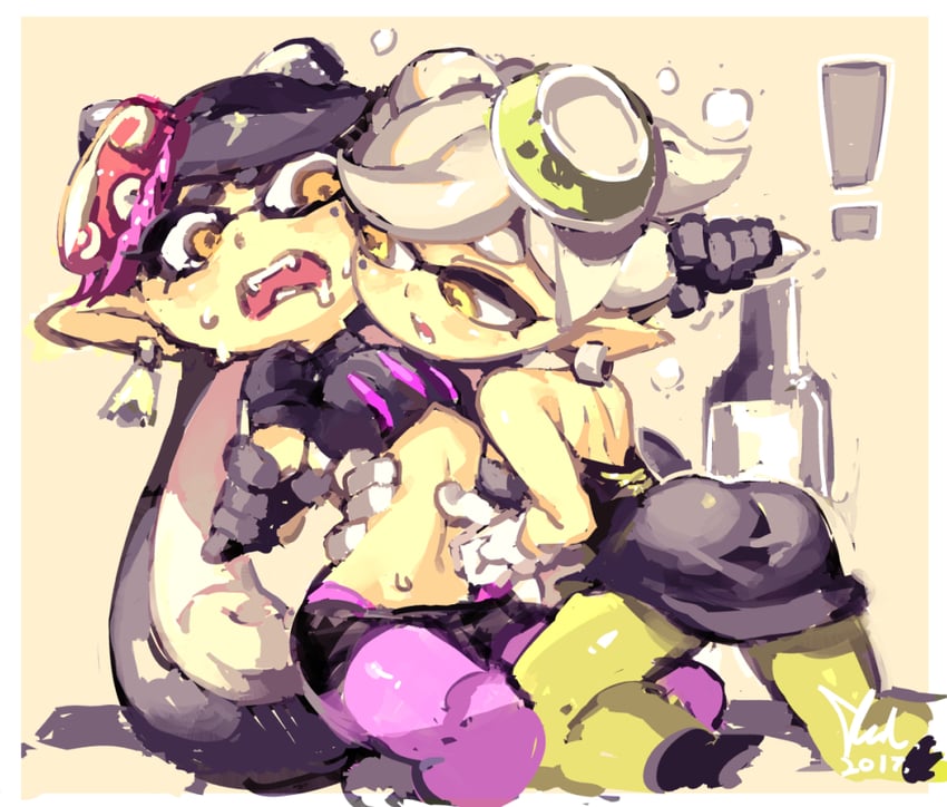 marie and callie (splatoon and 1 more) drawn by ireading