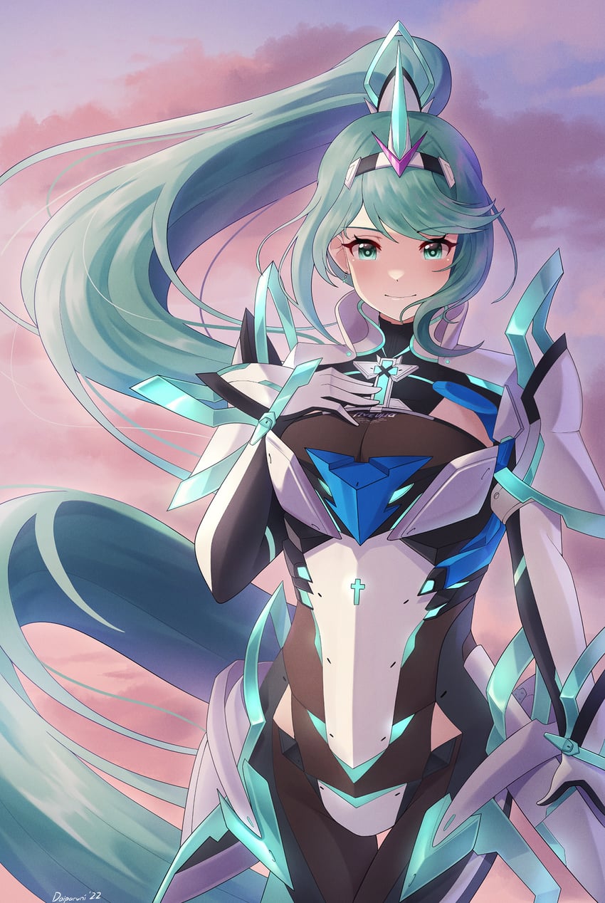 pneuma (xenoblade chronicles and 1 more) drawn by doiparuni