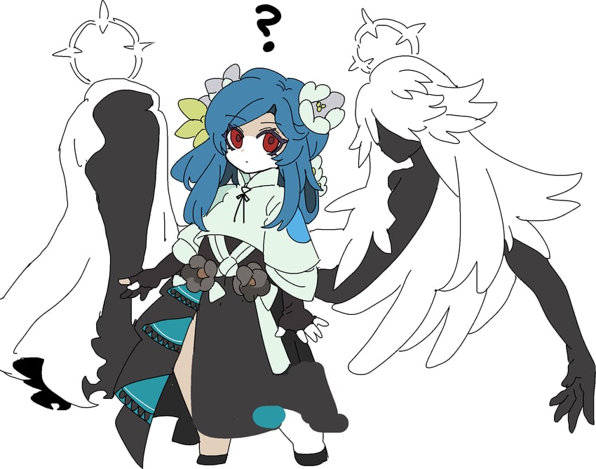 dizzy, necro, undine, and queen dizzy (guilty gear and 1 more) drawn by kekeken
