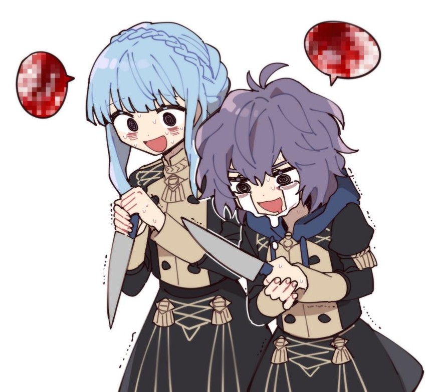 marianne von edmund and bernadetta von varley (fire emblem and 1 more) drawn by friedbirdchips
