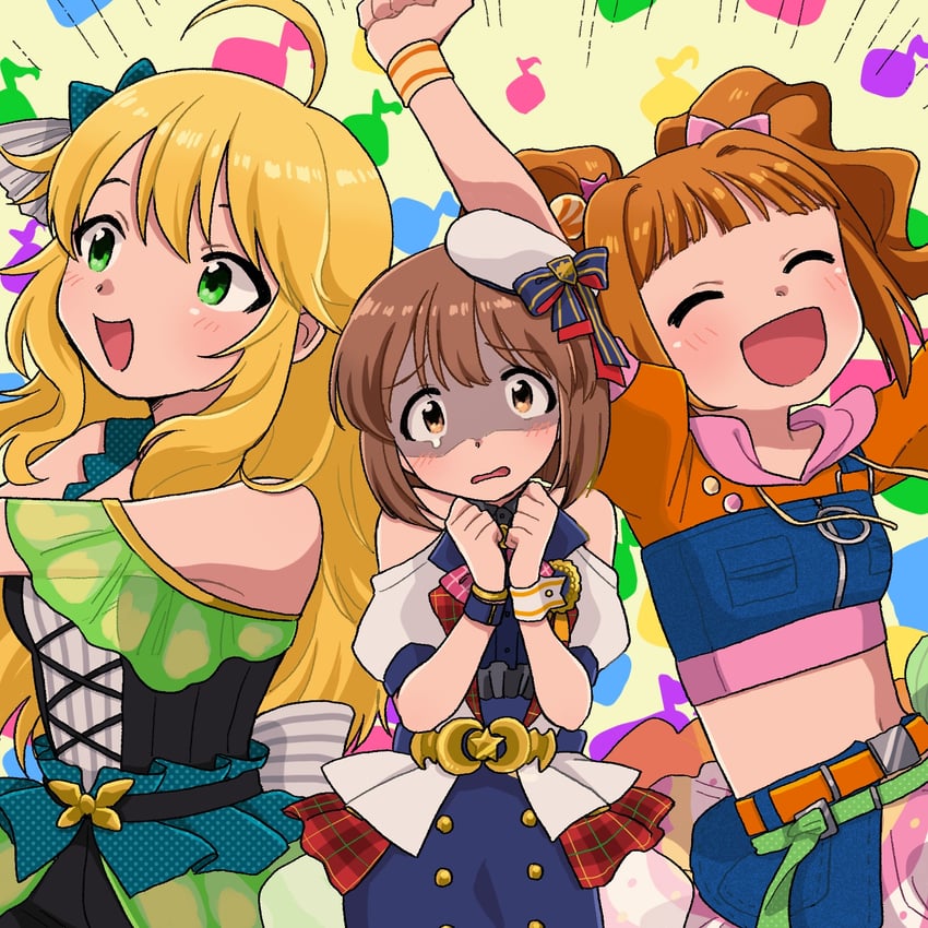 hoshii miki, takatsuki yayoi, and hagiwara yukiho (idolmaster) drawn by naruse_ill
