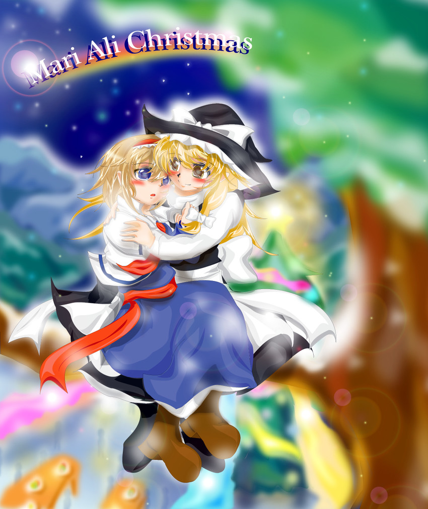 kirisame marisa and alice margatroid (touhou) drawn by chi-chi_(pixiv984250)