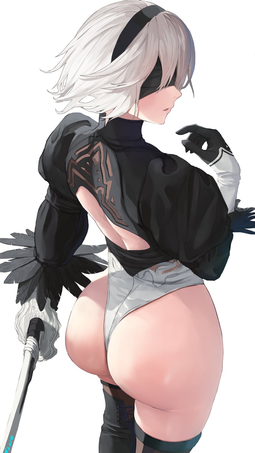 2b (nier and 1 more) drawn by asurada_yui