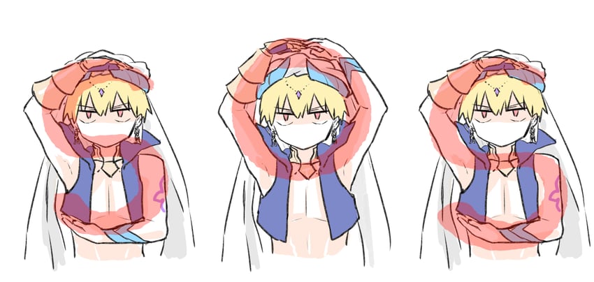 gilgamesh (fate and 1 more) drawn by himeko_(nico6v6pachi)