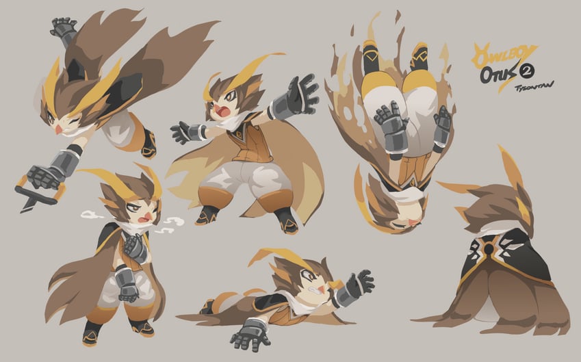 otus (owlboy) drawn by tyson_tan