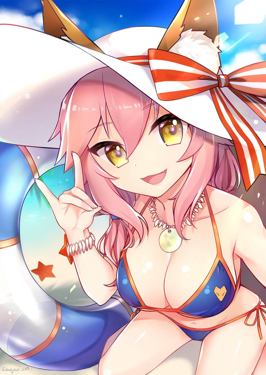 tamamo and tamamo no mae (fate and 2 more) drawn by garcon_meteor