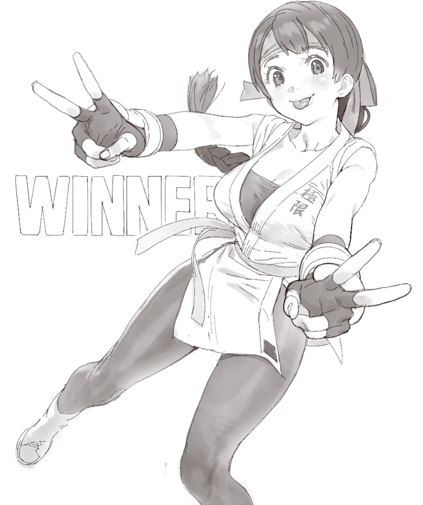 yuri sakazaki (the king of fighters and 1 more) drawn by conto