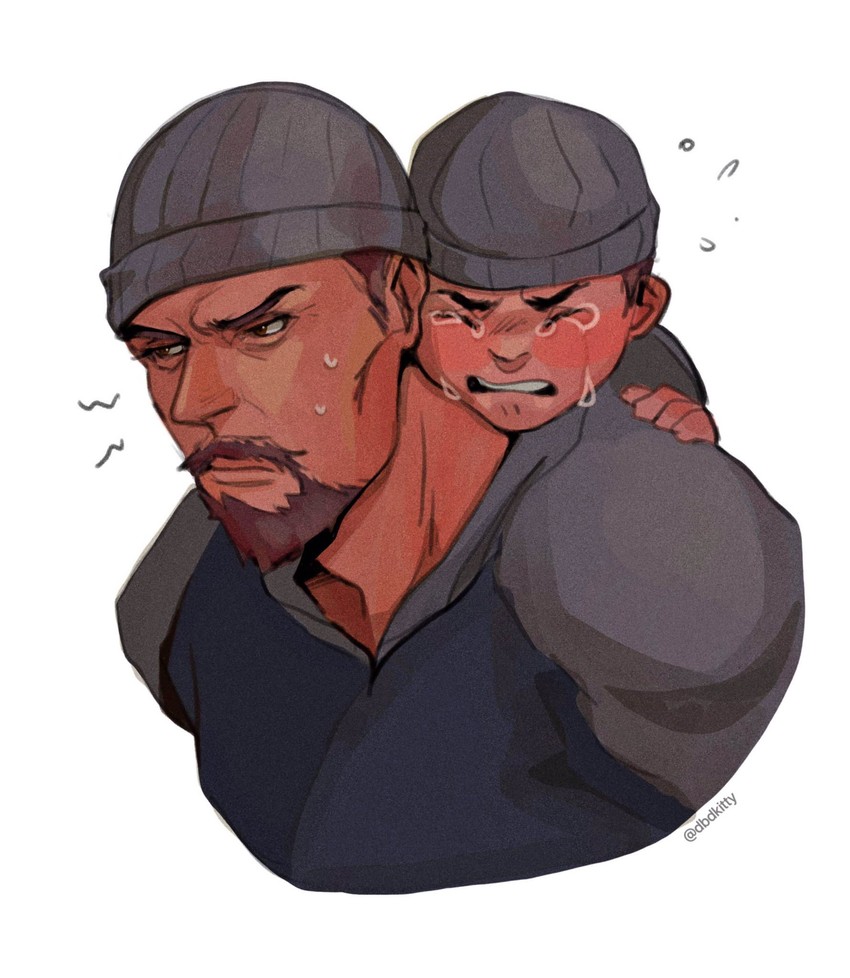reaper (overwatch and 1 more) drawn by kitty_keihara