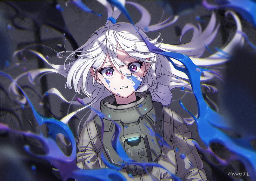 miorine rembran (gundam and 1 more) drawn by mwoji