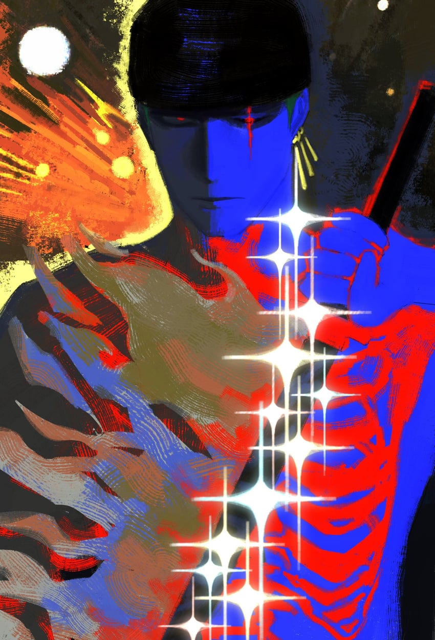 roronoa zoro (one piece) drawn by 404notfound_(404_2112)