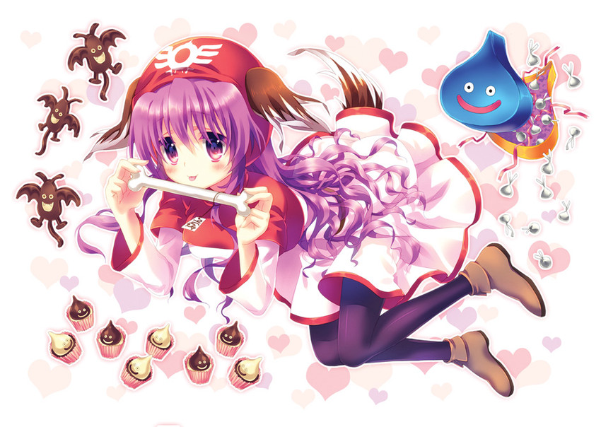 slime, princess of moonbrook, and dracky (dragon quest and 1 more) drawn by narinn