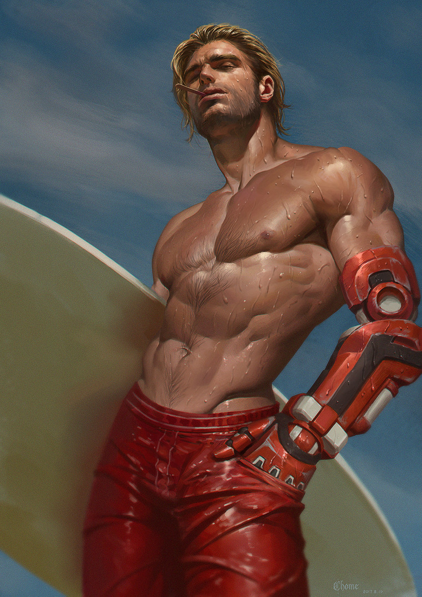 cassidy and lifeguard cassidy (overwatch and 1 more) drawn by c_home