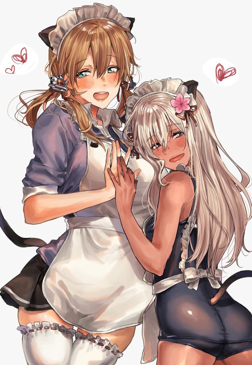 prinz eugen and ro-500 (kantai collection) drawn by inusaka