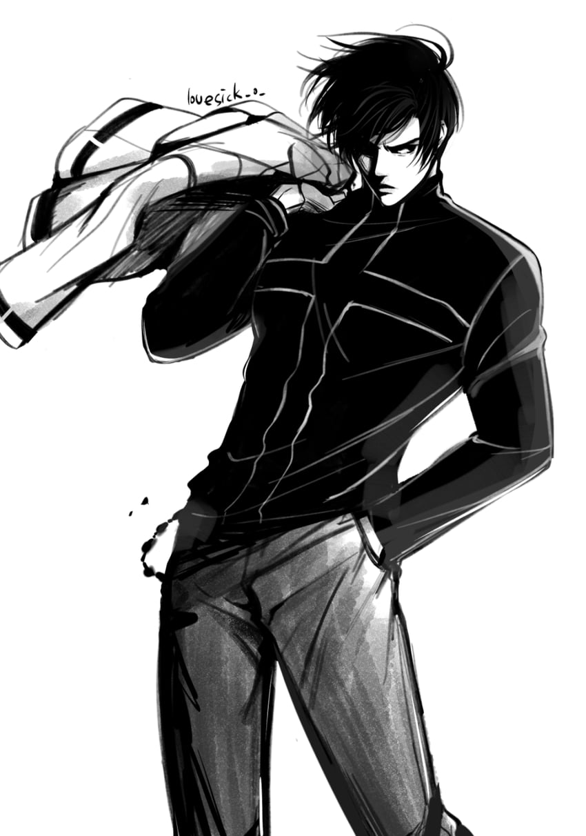 kusanagi kyou (the king of fighters) drawn by lovesick_0