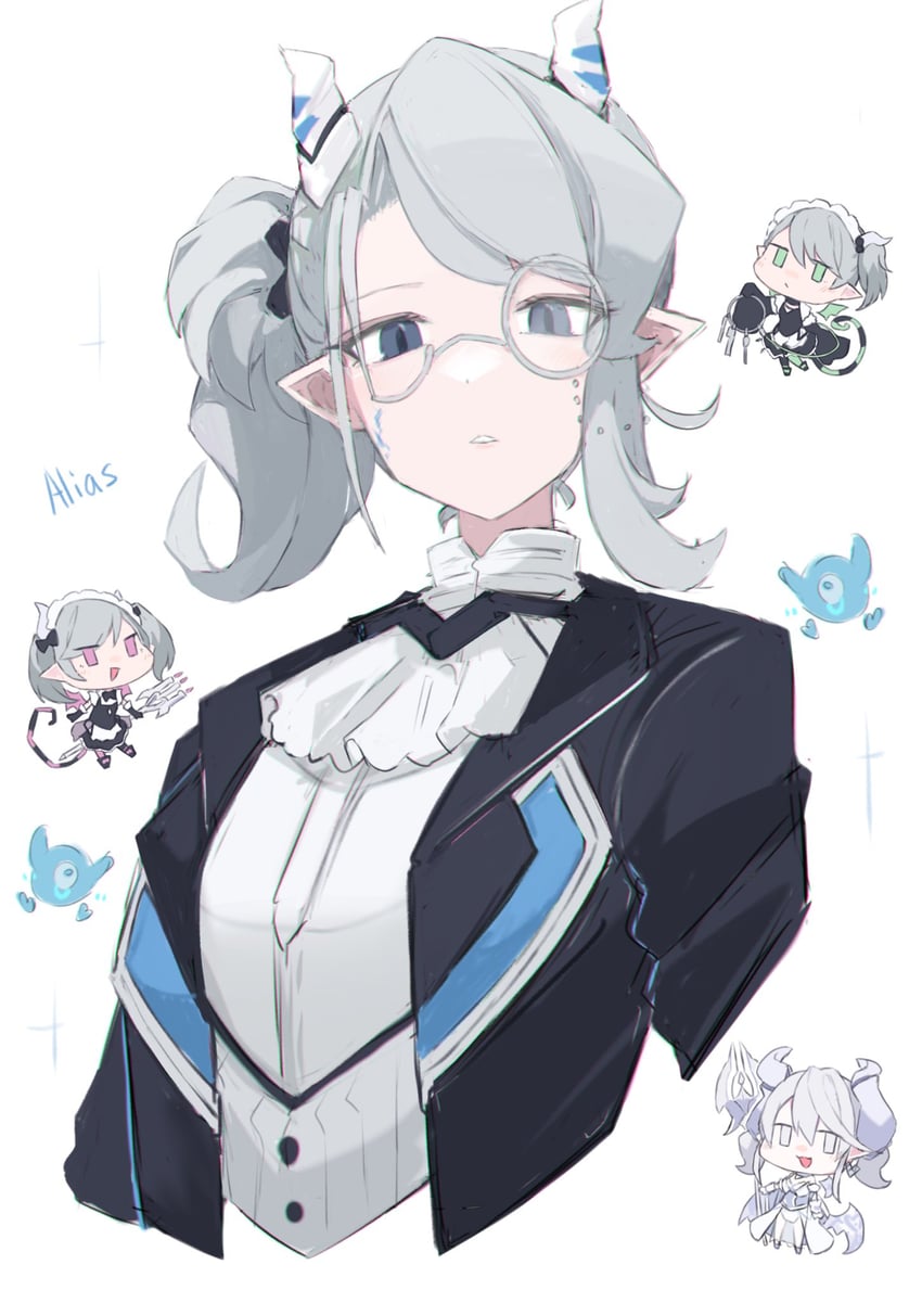 lovely labrynth of the silver castle, arianna the labrynth servant, arianne the labrynth servant, and arias the labrynth butler (yu-gi-oh!) drawn by sakuragi_raia