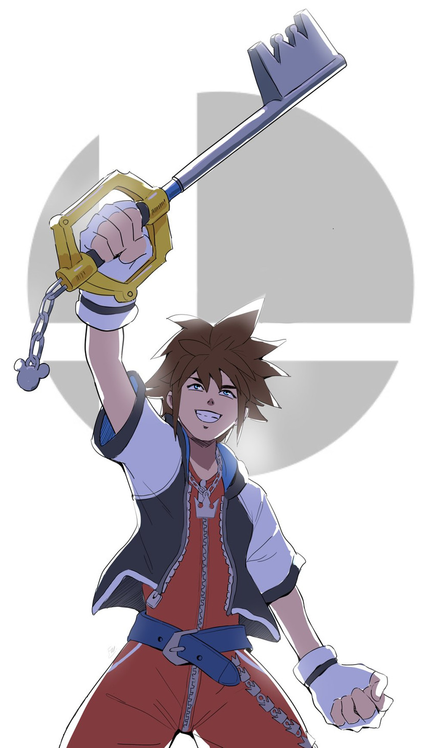 sora (super smash bros. and 2 more) drawn by francisco_mon