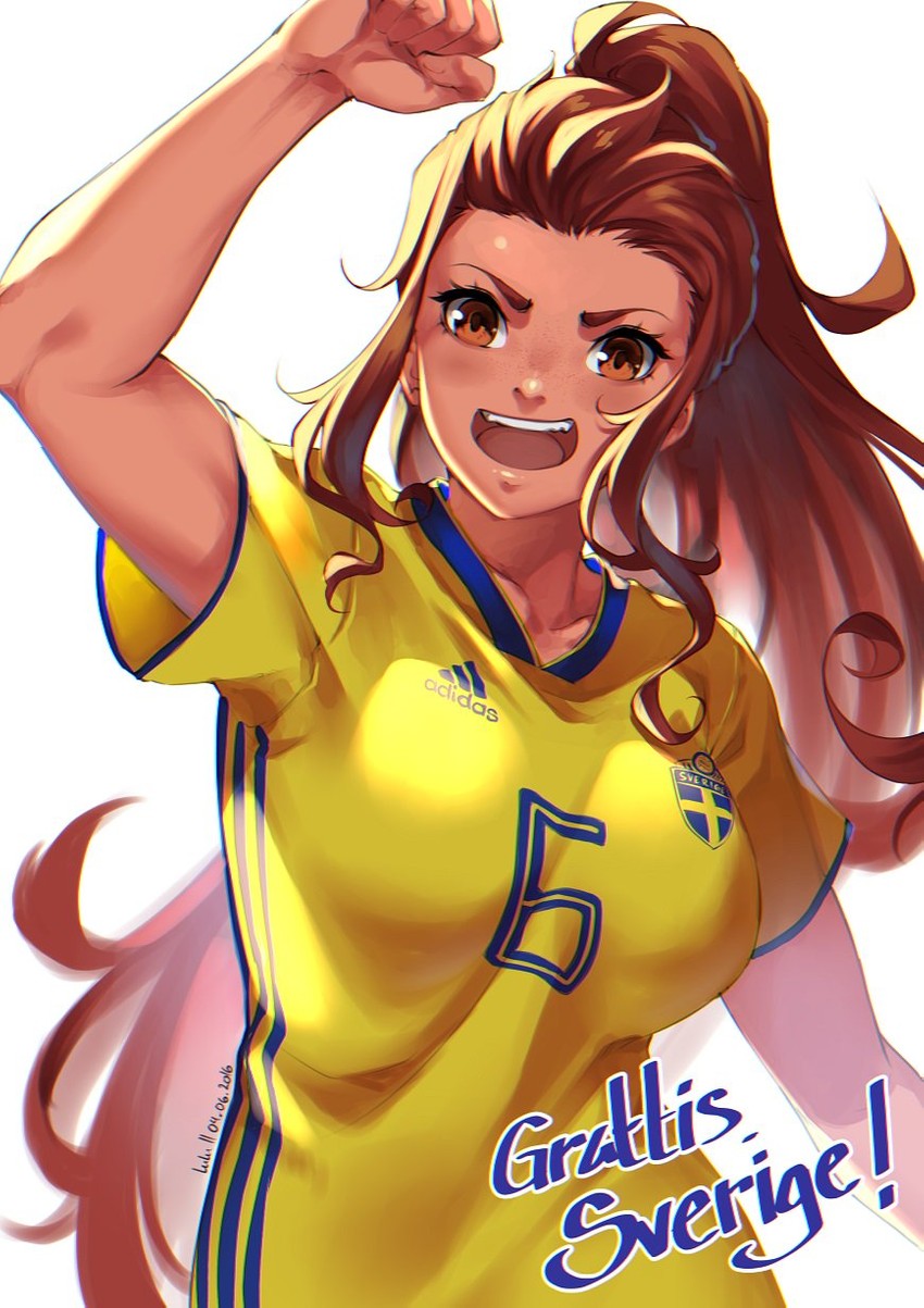 brigitte (overwatch and 3 more) drawn by lulu-chan92