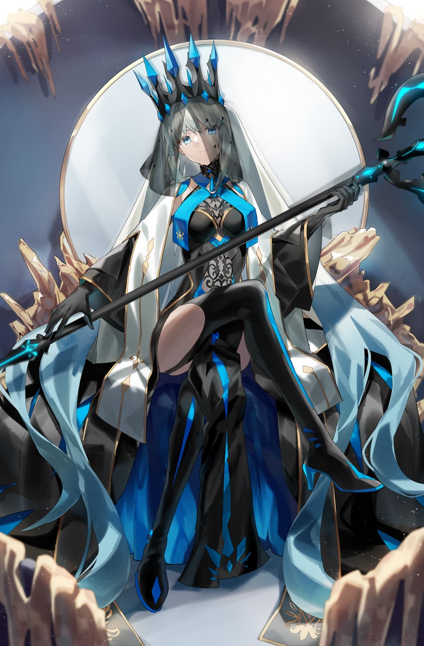 morgan le fay (fate and 1 more) drawn by grape_(grapedraws)