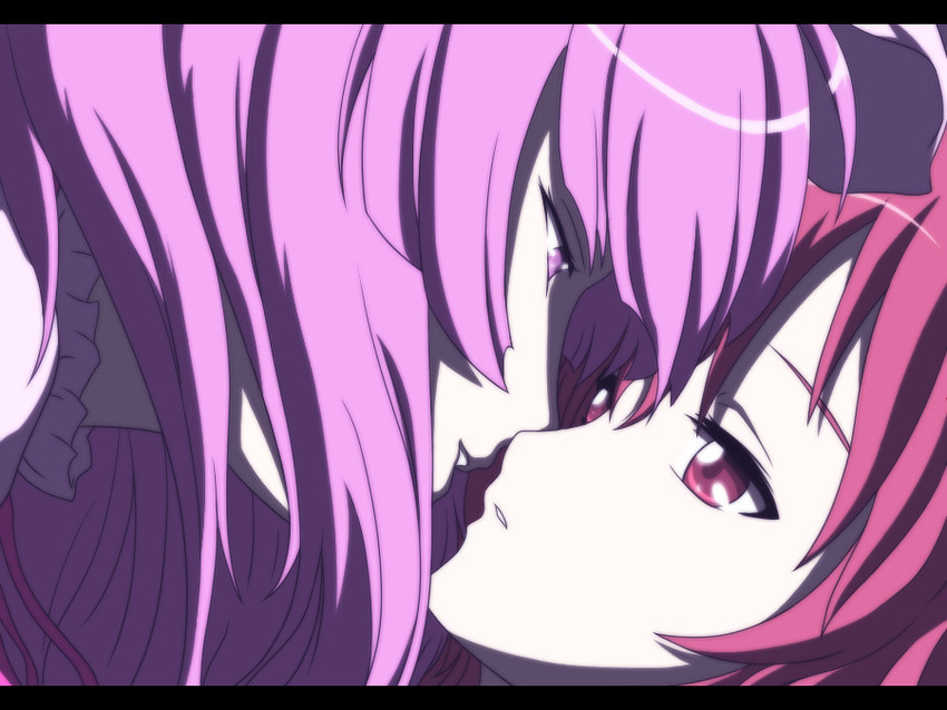 patchouli knowledge and koakuma (touhou and 1 more) drawn by rhine
