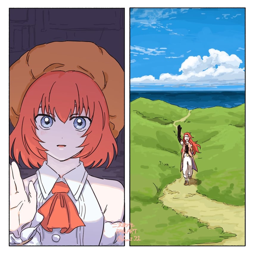 zelos wilder and seles wilder (tales of and 1 more) drawn by tage_(fuut31)