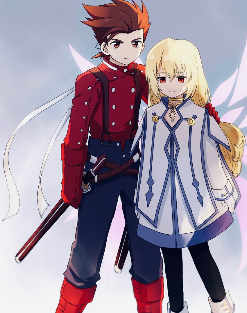 colette brunel and lloyd irving (tales of and 1 more) drawn by hzk882