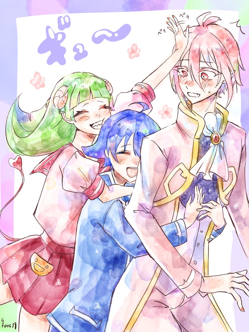 suzuki iruma, valac clara, and asmodeus alice (mairimashita! iruma-kun) drawn by user_njxk7755