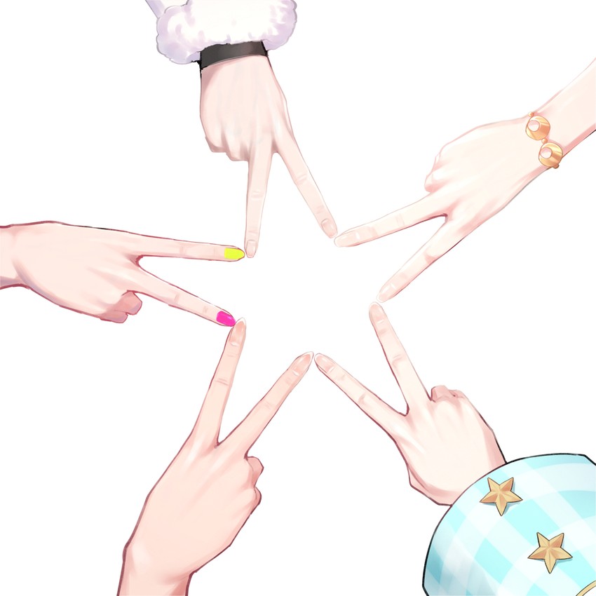 tokoyami towa, amane kanata, kiryu coco, tsunomaki watame, and himemori luna (hololive) drawn by mikan_(chipstar182)