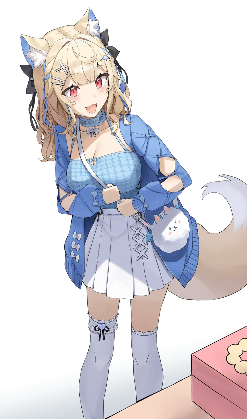 fuwawa abyssgard and perroccino (hololive and 1 more) drawn by vakuuberi