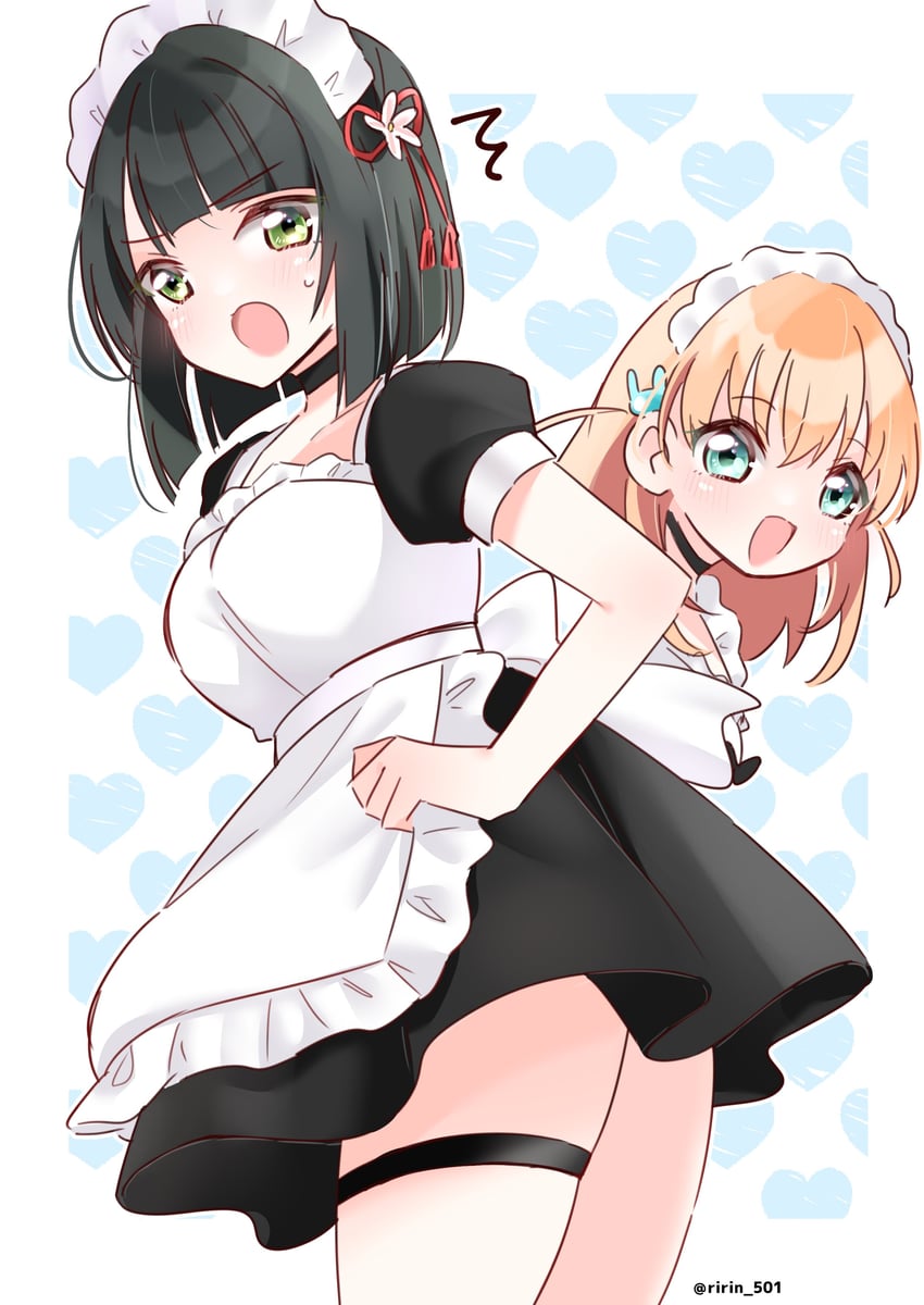 hinoshita kaho and momose ginko (love live! and 1 more) drawn by ririn_(ririn_501)